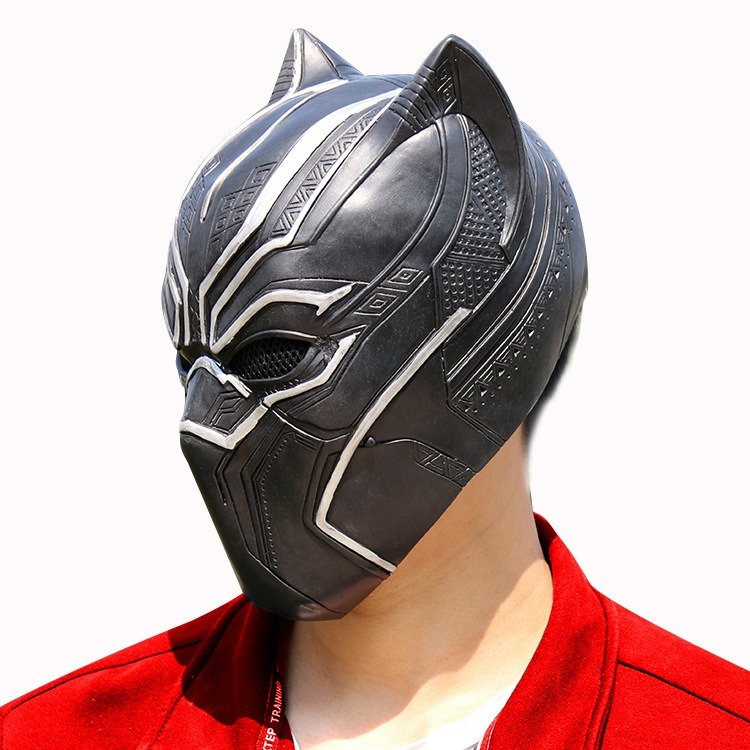 Black Panther Hero Mask wholesale latex mask from HXJC factory