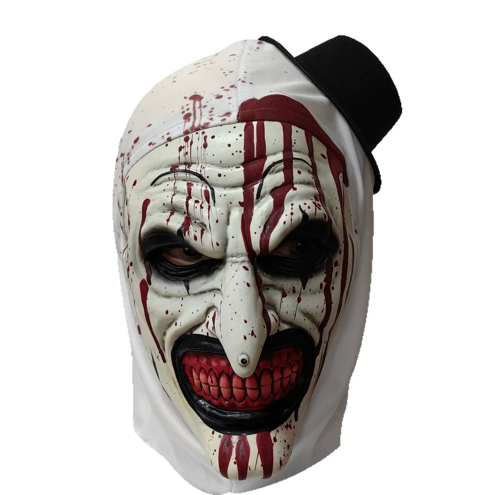 Blood-Splatter Clown Mask wholesale latex mask from HXJC factory