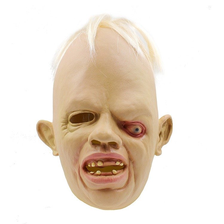 Cross-Eyed Zombie Mask wholesale latex mask from HXJC factory
