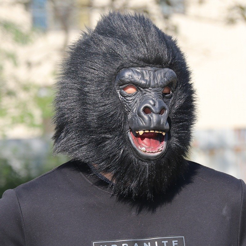 Fanged Gorilla Mask wholesale latex mask from HXJC factory