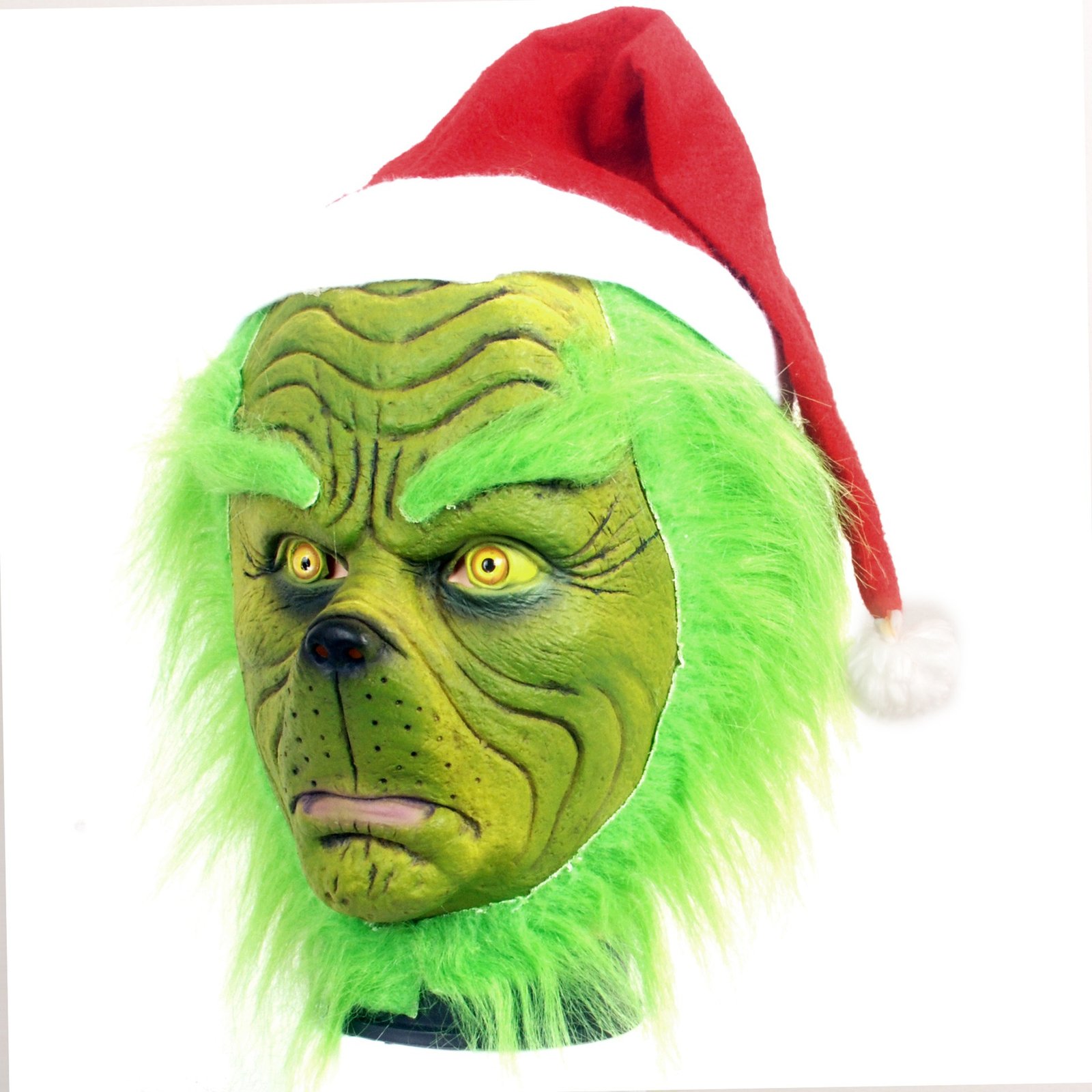 Green Christmas Mischief Mask wholesale latex mask from HXJC factory