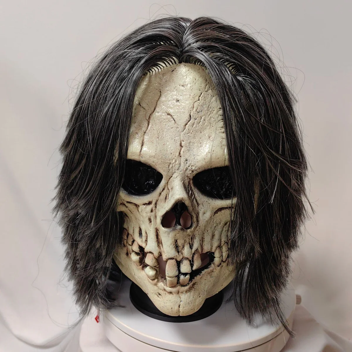 Long-Hair Skull Horror Mask wholesale latex mask from HXJC factory