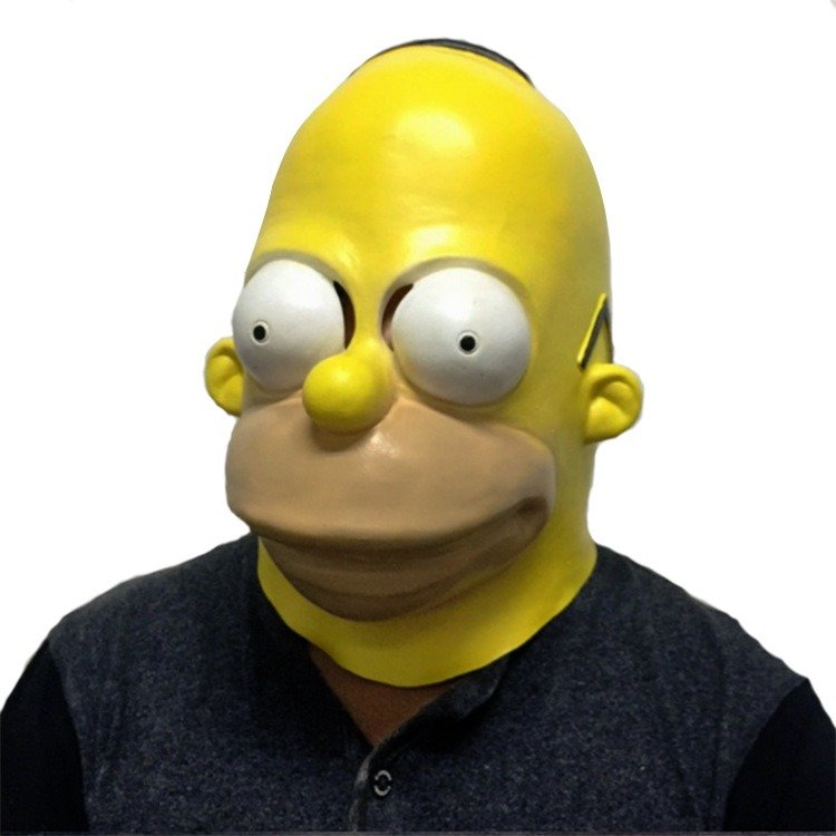 Yellow Cartoon Family Mask wholesale latex mask from HXJC factory