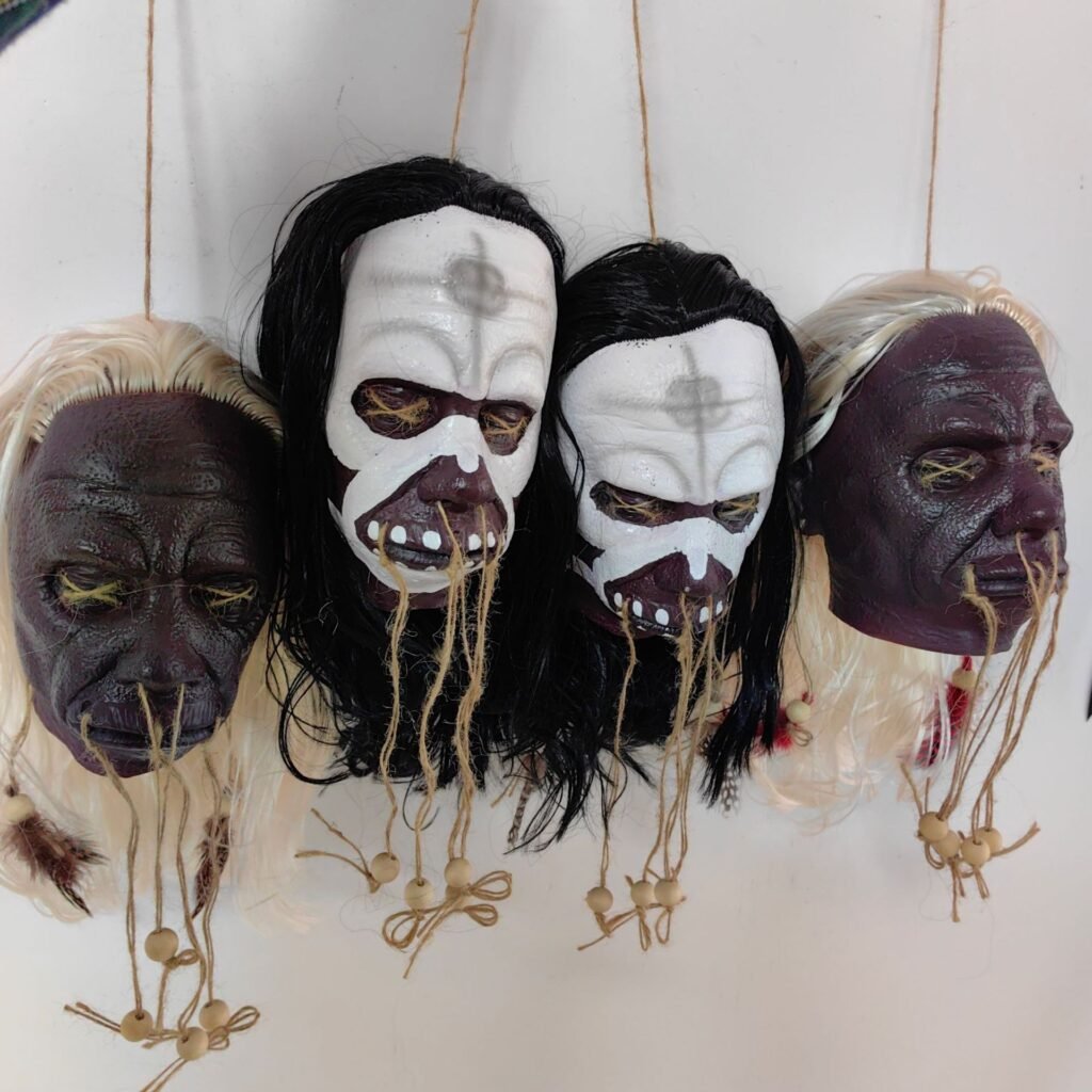 Hanging Horror Face Prop wholesale latex mask