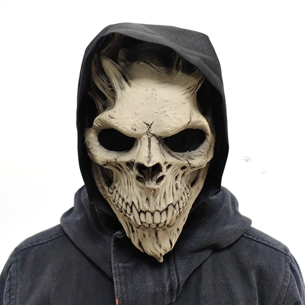 Hooded Skull Warrior Mask wholesale latex mask