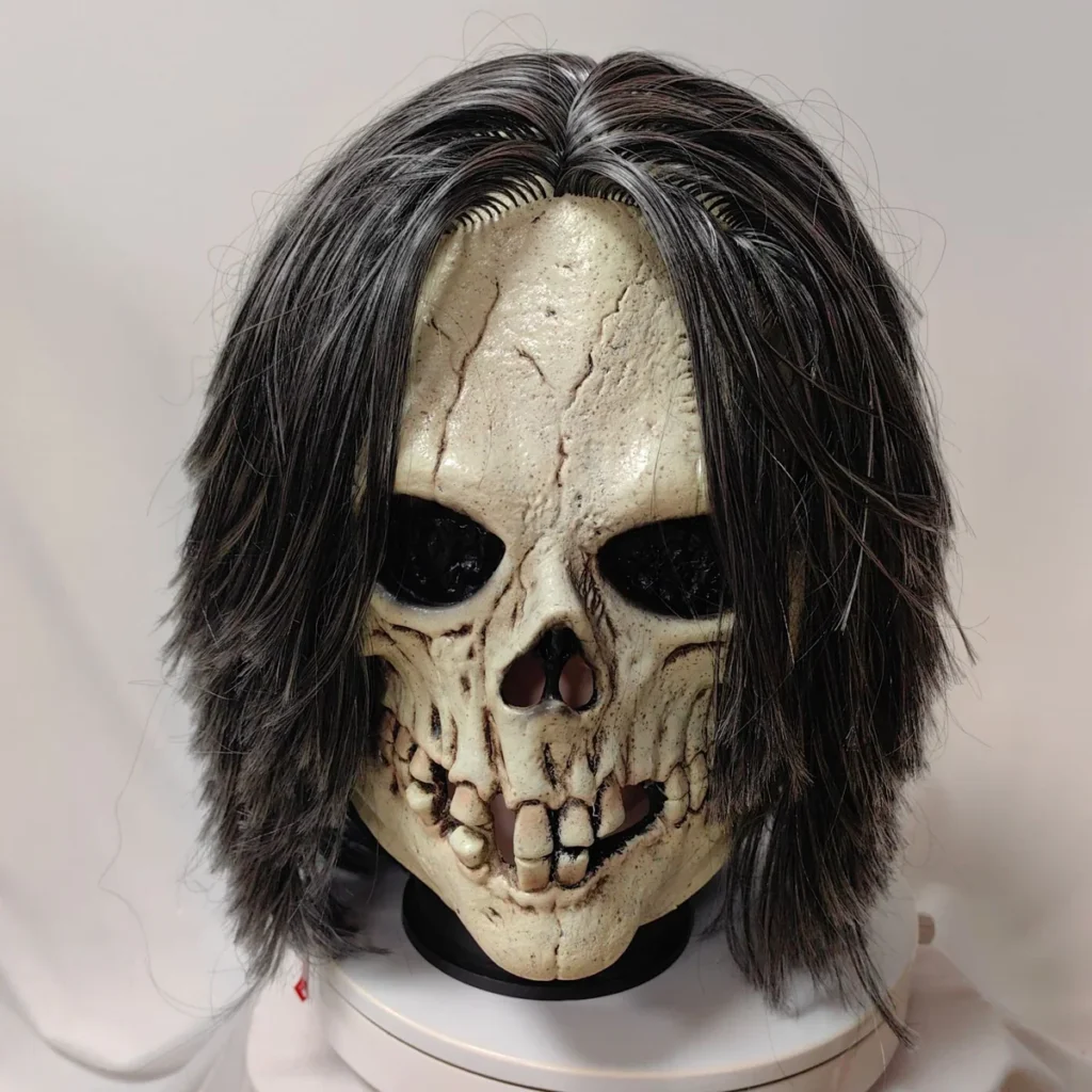 Long-Hair Skull Horror Mask wholesale latex mask