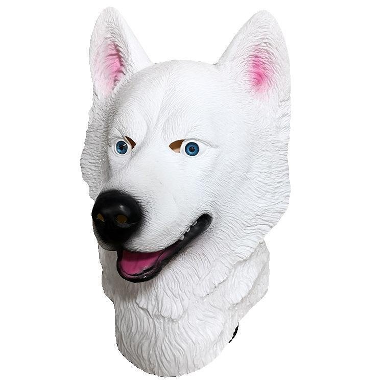 White Husky Dog Mask wholesale latex mask